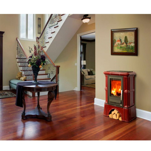 Печь-камин ABX Bavaria Exclusive кафельный цоколь бутылочное стекло