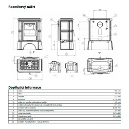 Печь-камин ABX Bavaria KI кафельный цоколь бордо с ТО 6.9 кВт