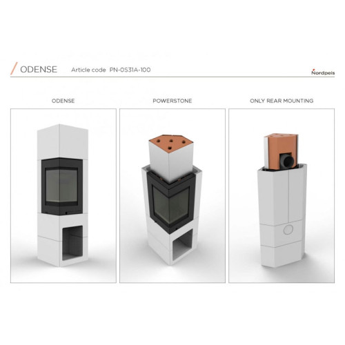 Печь-камин Nordpeis Odense 6 кВт топка S-31A