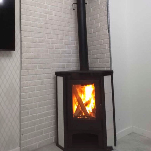 Печь-камин Мета Одер 7 кВт с плитой угловой