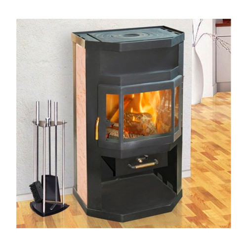 Печь-камин Мета Ока 6 кВт с плитой