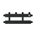Коллектор на 2 (3) отопительных контура, в комплекте с кронштейнами, 150 кВт