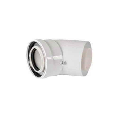 Отвод конденсационный 45° Rommer DN 60/100