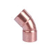 Отвод двухраструбный 45° JINTIAN медный 15мм