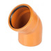 Отвод канализационный рыжий Ø160 45° ПВХ Nashorn