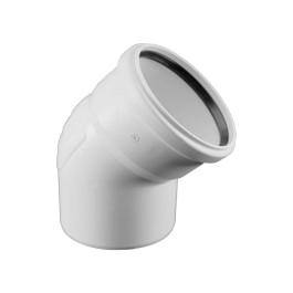 Отвод канализационный Rehau Raupiano Plus D 110мм.45° (арт.11231361001)