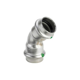 Угол пресс Viega Sanpress Inox 15мм. 45° из нержавейки (арт. 435776) серия 2326