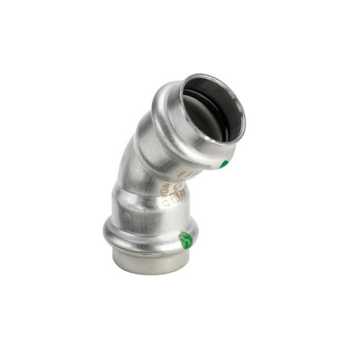 Угол пресс Viega Sanpress Inox 15мм. 45° из нержавейки (арт. 435776) серия 2326