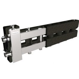 Коллектор нержавеющий Gidruss BMSS-80-4D EPP до 80 кВт 1 1/4"-1" 4 контура EPP термоизоляция