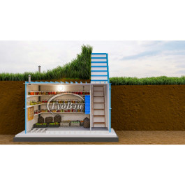 Пластиковый погреб ГудВэй Смарт 1,5*2,4м