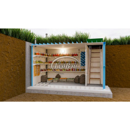 Пластиковый погреб ГудВэй Комфорт+ 3*2м