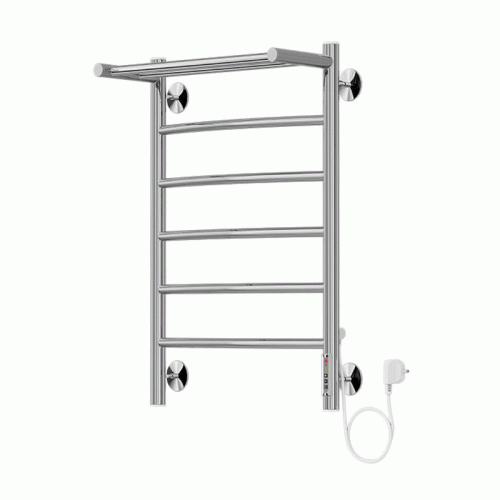 Полотенцесушитель электрический Royal Thermo Аора П6 650х500 мм стальной с полкой