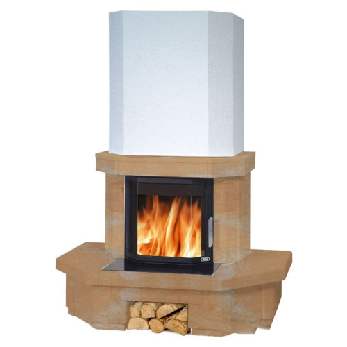 Печь-камин ABX Derby Supra песчаник