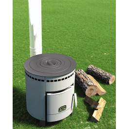 Печь отопительно-варочная Теплодар Печурка 5 кВт диаметр колец 120/176/244/352