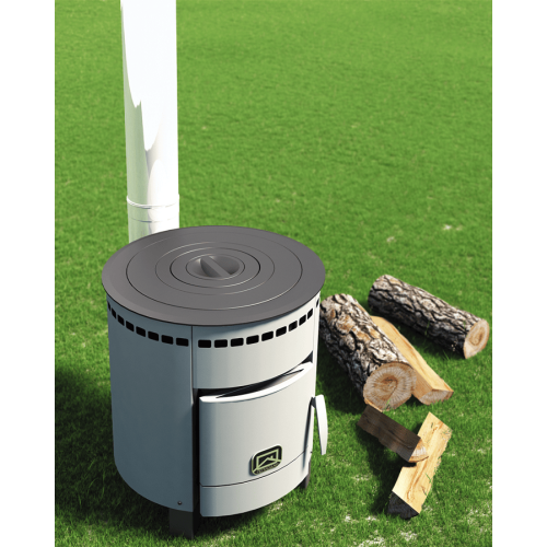 Печь отопительно-варочная Теплодар Печурка Плюс 5 кВт диаметр колец 120/176