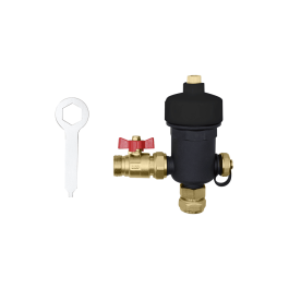 Магнитный сепаратор шлама для настенных котлов НР 3/4"x НГ 3/4" корпус- композит Rommer