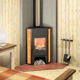 Печь-камин Мета Пехорка 6 кВт без плиты угловая