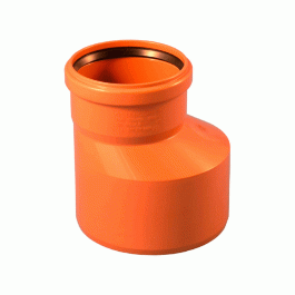 Переход эксцентрический канализационный наружный Политэк 200x160 мм