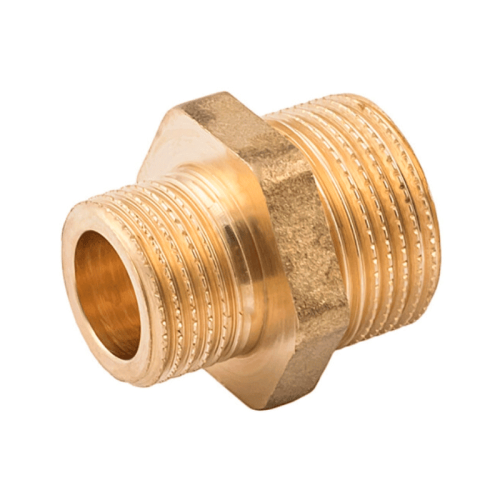 Ниппель латунный резьбовой Elsen переходной 3/8"х1/2"
