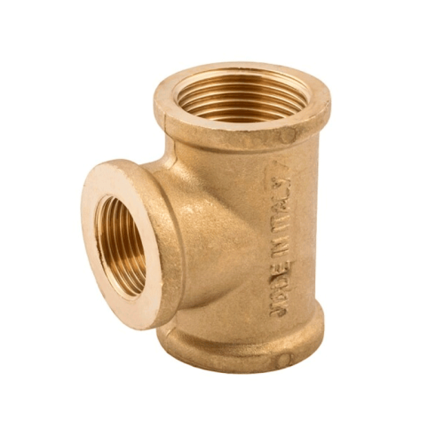 Тройник латунный резьбовой Elsen переходной 3/4"х1/2"х3/4" с ВР резьбой