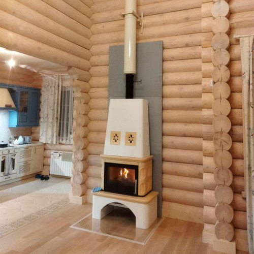 Печь-камин ABX Laponie II P OX перламутр