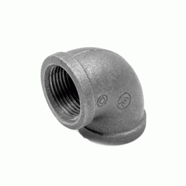 Угольник чугунный неоцинкованный Fittex Plus 15х1/2"