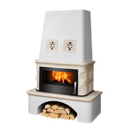 Печь-камин ABX Laponie II P OX песчаный