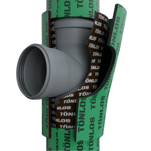 Комплект для шумоизоляции канализационных труб TONLOS PIPE PRO