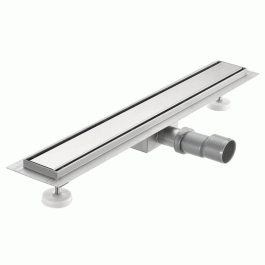 Трап для душа под плитку TIM нержавеющий 100 см сухой гидрозатвор