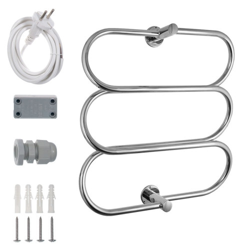 Полотенцесушитель электрический Energy Aura 600х600 мм хром