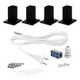 Полотенцесушитель электрический Energy Grand P 800х500 мм черный матовый