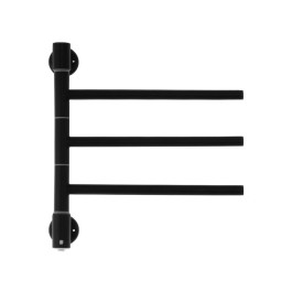Полотенцесушитель электрический Energy I G3K 400х400 мм черный матовый поворотный