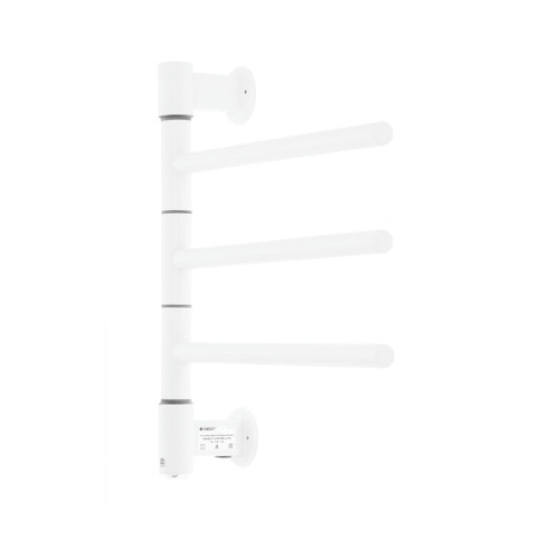 Полотенцесушитель электрический Energy I G3K 400х400 мм белый матовый поворотный