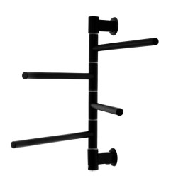 Полотенцесушитель электрический Energy I G4K 500х400 мм черный матовый поворотный