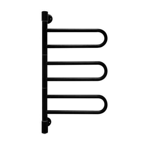 Полотенцесушитель электрический Energy U G3K 700х400 мм черный матовый поворотный