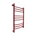 Полотенцесушитель водяной Energy Prestige 800х500 мм пурпурно-красный