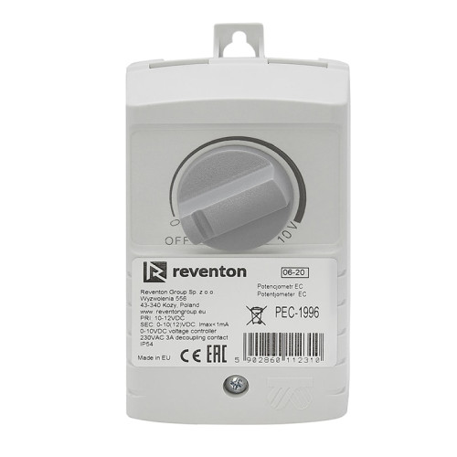 Потенциометр Reventon EC для регулировки оборотов вентилятора