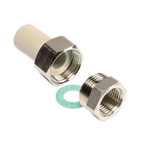 Муфта комбинированная разъёмная Ekoplastik Wavin 25x3/4" ВР под муфту