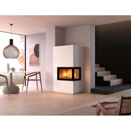 Печь-камин Nordpeis Davos A угловой правый высокий топка N-29A