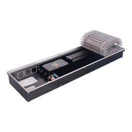 Конвектор внутрипольный Stout SCQ 75.380.100 решётка роликовая, алюминиевая