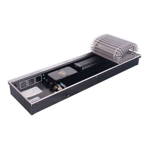 Конвектор внутрипольный Stout SCQ 75.380.175 решётка роликовая, алюминиевая