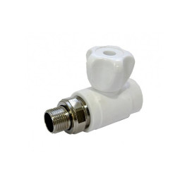 Кран шаровый прямой с накидной гайкой Kalde 20x1/2"