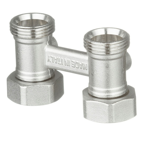 Узел нижнего подключения радиатора прямой Hoobs 3/4" плоское уплотнение