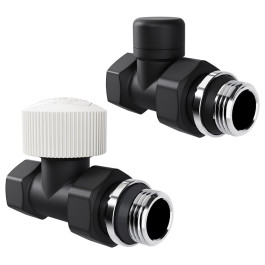 Набор термостатический прямой Royal Thermo Design 1/2"М30х1,5 (Черный)