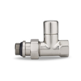 Клапан радиаторный прямой Varmega 1/2" резьба ВР/НР, цвет матовый никель