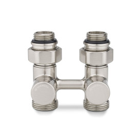 Узел нижнего подключения прямой Varmega 1/2"х3/4"EK, цвет матовый никель