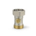 Узел нижнего подключения прямой, одинарный Varmega 3/4"х3/4"EK, НР/ВР резьба, для двухтрубных систем
