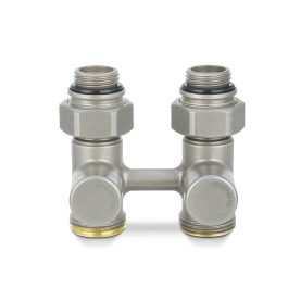 Узел нижнего подключения прямой Varmega 1/2"х3/4"EK, цвет серый