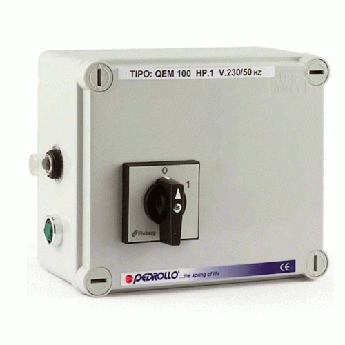 Пульт управления Pedrollo QEM/3-050 для однофазных 3" скважинных насосов