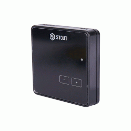 Беспроводной комнатный регулятор Stout R-8Z чёрный